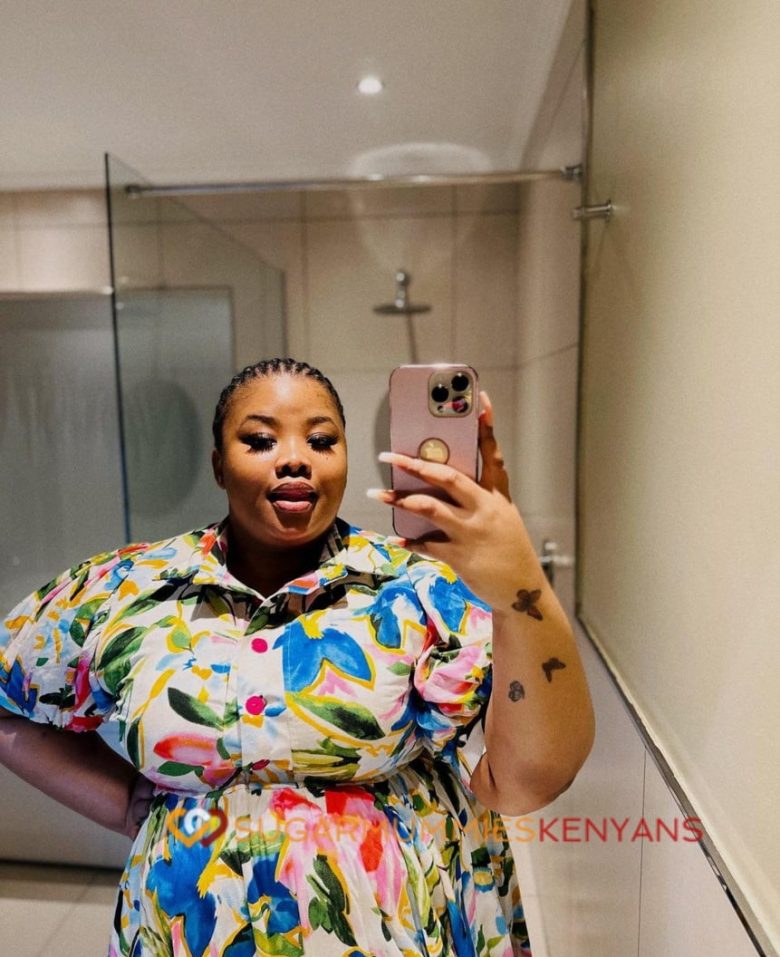 Belinda, Nakuru's compassionate sugar mummy, radiating warmth and kindness, ready to embark on a journey of love and companionship.